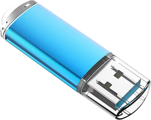 Vista 8 de TOPESEL Unidad flash USB 3.0 de 128 GB, memoria USB de alta velocidad para almacenamiento de datos (azul)