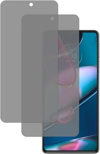 Vista 5 de Paquete de 2 protectores de pantalla de vidrio templado antiespía para Motorola Moto Edge Plus 2022