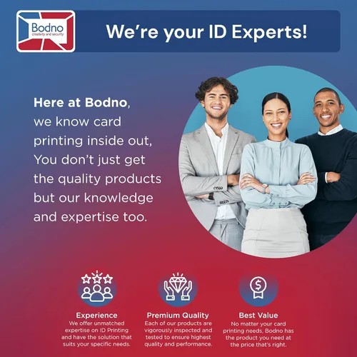 Vista 7 de Bodno Fargo DTC4500e Impresora de tarjetas de identificación de doble cara y suministros completos Software de identificación de paquete - Edición
