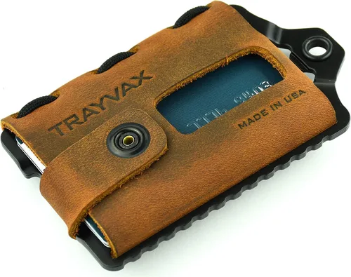 Vista 2 de Trayvax Billetera Element, talla única , marrón, negro (Tobacco Brown Black Edition)