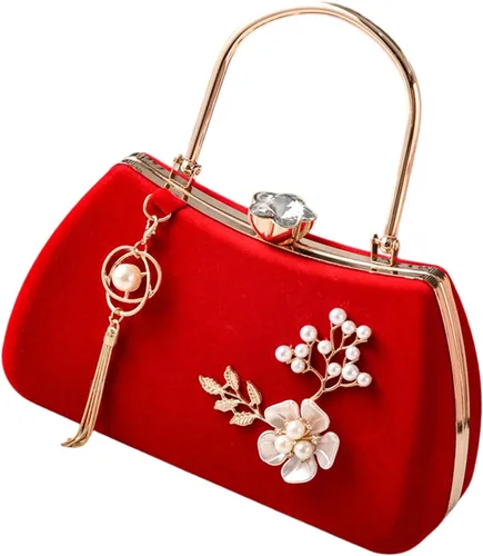 Vista 8 de Elegante bolso de noche con cadena de metal desmontable bolso de hombro de moda bolso casual para mujeres fiesta de boda