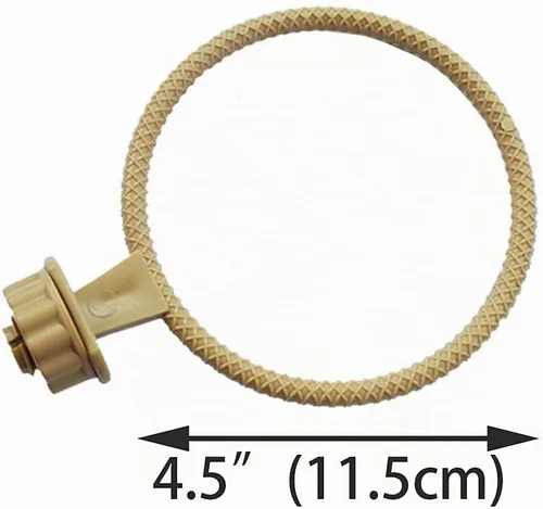 Vista 3 de FOIBURELY Soporte de plástico para 2 anillas, soporte para perchas, pinzón canario, jaula para pájaros, soporte universal de plástico (4.6 pulgadas)