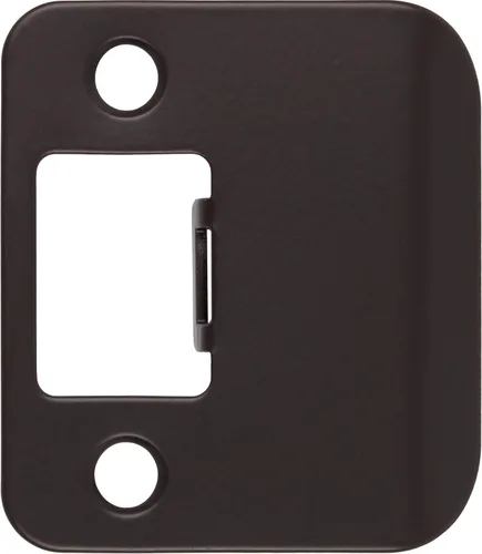 Vista 7 de Placa de impacto de esquina redonda con reborde extendido, 2-1/4" x 1-1/2", (2" de longitud total), latón antiguo de Stone Harbor Hardware