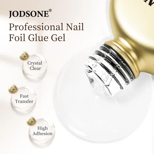 Vista 6 de JODSONE Pegamento de lámina de uñas 0.6 fl oz, gel de transferencia de A2