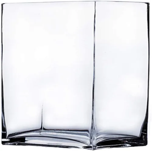 Vista 11 de WGV - Jarrón rectangular de vidrio con bloques de vidrio, ancho x largo de 2 x 5 pulgadas, altura de 6 pulgadas, contenedor de maceta floral