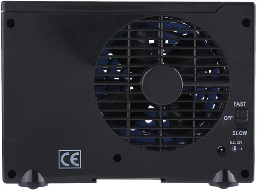 Vista 7 de Enfriador de aire portátil de 12 V, mini enfriador de aire móvil, ventilador de refrigeración por agua evaporativo para automóvil, camión, caravana