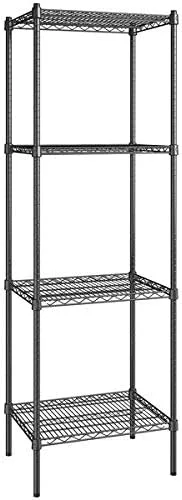 Vista 111 de Kit de 4 estantes de epoxi verde NSF de 21 x 72 pulgadas con postes de 86 pulgadas, estantería de almacenamiento resistente, kit de estantería