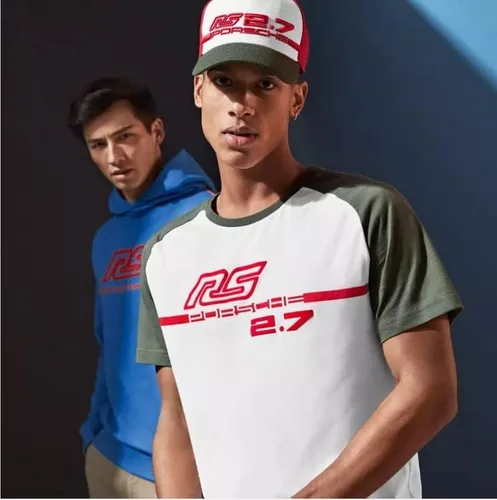 Vista 4 de Porsche RS 2.7 Collection Gorra de béisbol con hebilla rojoblancooliva ajustable con 5 paneles, Rojo, talla única