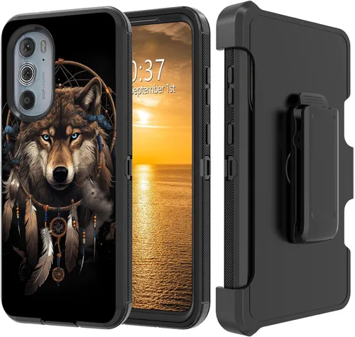 Vista 88 de Funda para Moto G Stylus 5G 2023 con funda de clip para cinturón y soporte, resistente de doble capa, resistente a prueba de golpes, para Motorola
