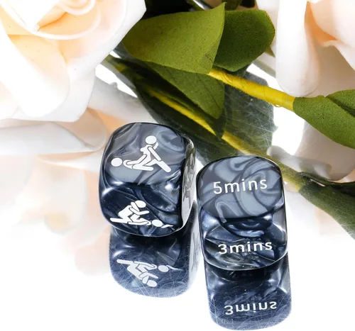Vista 4 de Regalos de canasta abucheada para él, dados sexuales para adultos, dados de juegos sexuales, regalos de acero para parejas, regalo de despedida