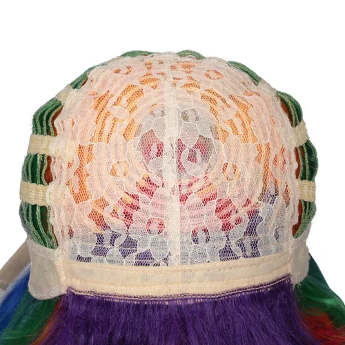 Vista 7 de ColorGround - Peluca larga rizada para cosplay con 2 coletas, talla única