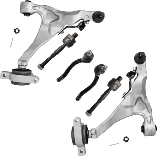 Vista 181 de Detroit Axle - Kit de extremo delantero para Chrysler 300 Dodge Charger 2011-2023 Challenger, 2 Lower Rearward Control Arms 2 Outer Tie Rods 2