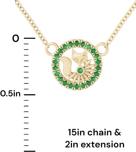 Vista 5 de Minkaa Daisy Collar de zorro de 9 colas encantador colgante de plata dorada Joyería de zorro vibrante para todas las edades Luna Kitsune, zorro