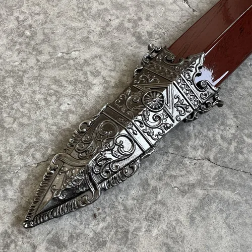 Vista 8 de Espada romana de Gladius de 17 pulgadas con grabado celta medieval, decorativo histórico Réplica para decoración de pared de adornos coleccionables