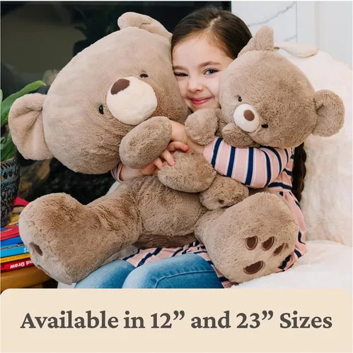 Vista 7 de GUND Oso de peluche Kai, animal de peluche prémium para edades de 1 año en adelante, vainilla/crema, 12 pulgadas
