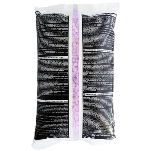 Vista 2 de Waxness Spa Choice - Perlas de cera dura cremosa sin colofonia de jazmín morado, 2.2 libras / 2.2 lbs