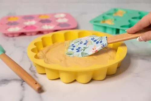 Vista 5 de Handstand Kitchen Spring Fling Blooming - Juego de 6 piezas para hornear con recetas Dishwasher Safe, Family Activity, Sturdy for Everyday Use