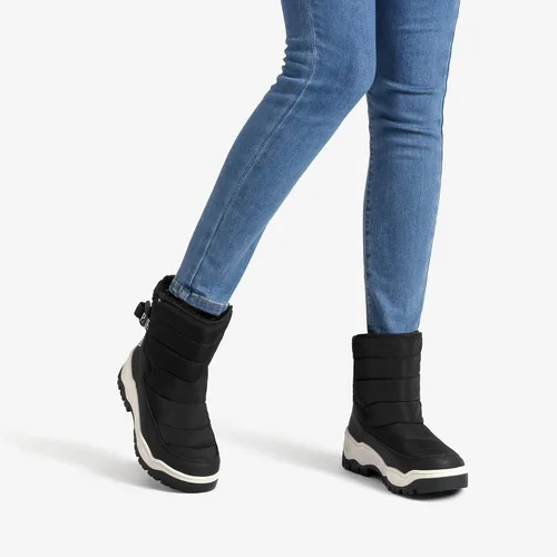 Vista 5 de DREAM PAIRS Botas de nieve de invierno para mujer, impermeables, aisladas, cálidas y cómodas, de piel sintética, botas cortas de moda