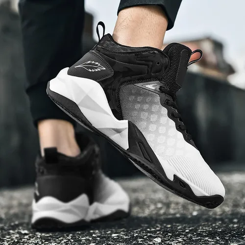 Vista 4 de CJSPORX - Tenis de baloncesto para hombre, transpirables, antideslizantes, para correr