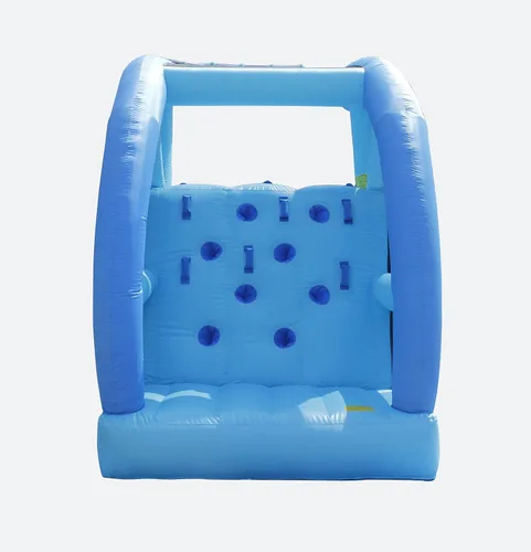 Vista 5 de KidWise Tobogán acuático doble Tobogán acuático inflable Soplador, bolsa de transporte, manguera de agua y estacas incluidas Inflado rápido