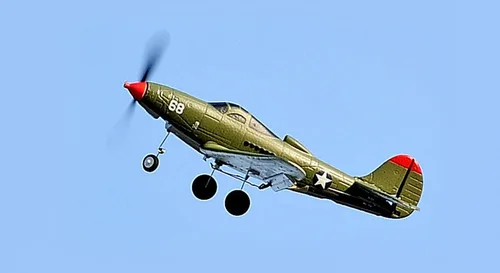 Vista 8 de Avión de control remoto RTF 4 canales RC Plane 402MM Wingspan Micro Scaled Warbird con una tecla acrobática aeronave de una tecla giro en U