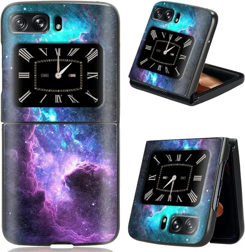 Vista 17 de Rossy Funda para Motorola RAZR 5G, para Moto RAZR 5G, funda delgada y ligera de policarbonato duro a prueba de golpes para Motorola Moto RAZR 5G