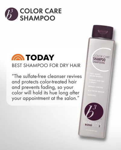 Vista 7 de B3 Brazilian Bondbuilder Extension Shampoo/Conditioner/Refresh Trio Pack for Extensions - Repairs, Hydrates and Blends All Hair Types and Hair