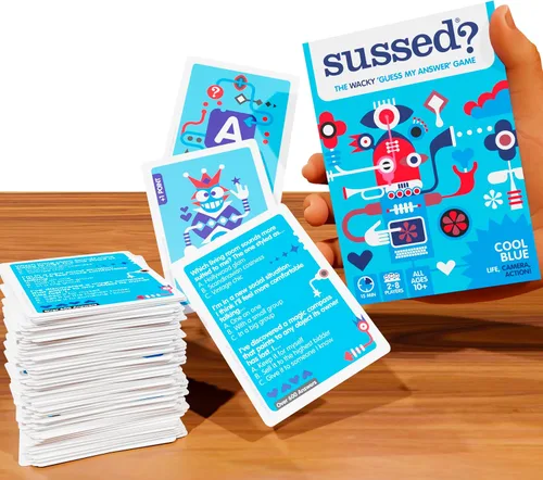Vista 2 de SUSSED 400 locos iniciadores de conversación para niños, adolescentes y adultos, el juego de cartas "Adivina mi respuesta", regalo divertido