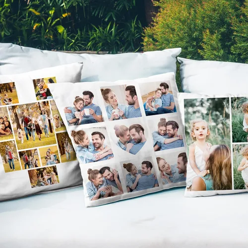 Vista 4 de Funda de almohada con foto personalizada, regalos para la familia, fotos personalizadas, fundas de almohada decorativas personalizadas, regalos