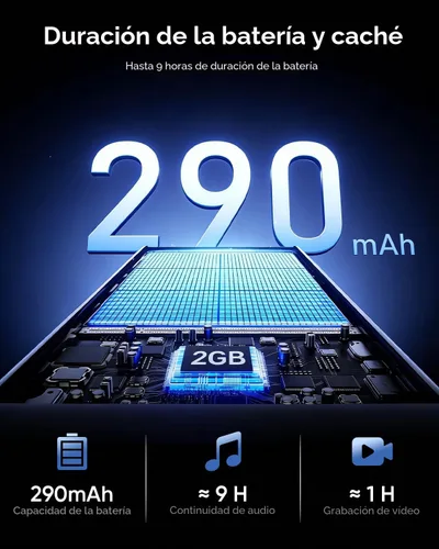 Vista 7 de CJkao Lentes inteligentes con cámara, gafas de cámara HD, grabación de video, control de asistente de voz, Bluetooth, música, gafas ai