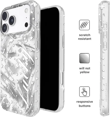 Vista 733 de VELVET CAVIAR Funda para iPhone 15, compatible con MagSafe, probada contra caídas de 10 pies, fundas protectoras de diseño, leopardo color rosa