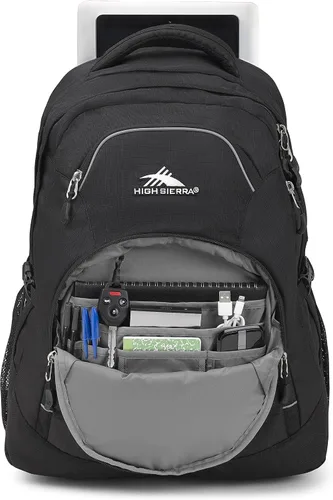 Vista 4 de Mochila para laptop High Sierra Access 2.0, Negro