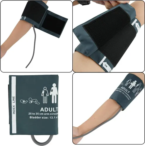 Vista 4 de CM Brazalete de repuesto para monitor de presión arterial y máquina para circunferencia superior del brazo de 25-35 CM (tamaño adulto)