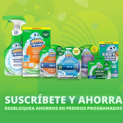 Vista 7 de Scrubbing Bubbles Limpieza continua para inodoro, limpiador automático de inodoros azul, tabletas de tanque seguras para sépticos que eliminan