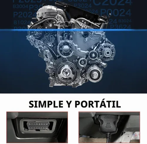 Vista 5 de Escáner OBD2 con probador de batería, herramienta de diagnóstico de automóvil para verificar la luz del motor y limpiar códigos de error, lector