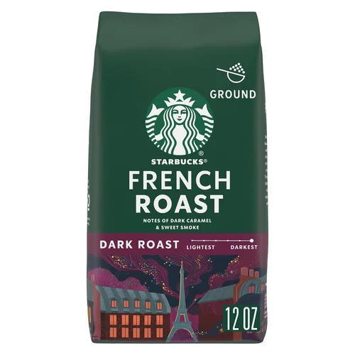 Vista 17 de Starbucks Café de tierra asado oscuro asado francés, bolsa de 28 onzas Café molido 100% arábigo; tostado francés tostado oscuro; 1 bolsa, 28 onzas