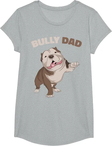 Vista 86 de American Bully Dad Dog Owner Father Funny Men T-Shirt Asphalt Grey