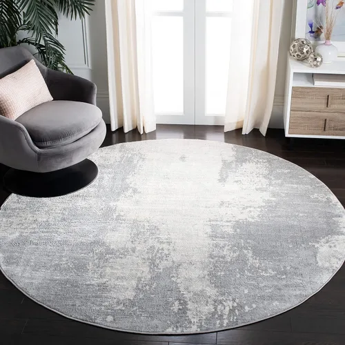 Vista 15 de SAFAVIEH Jasper Collection - Alfombra decorativa de 2 x 4 pies, azul y marfil, diseño abstracto moderno, no desprende pelusa y de fácil cuidado