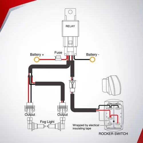 Vista 9 de Nilight Kit de arnés de cableado resistente de 16 AWG, conector de enchufe de enchufe de fusible de hoja de relé de interruptor basculante de 12 V 5