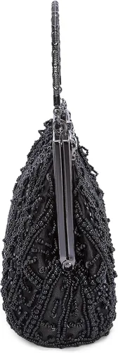 Vista 7 de Baglamor Bolso de estilo vintage de moda con cuentas de lentejuelas bolso de noche de boda bolso de fiesta de diamantes de imitación bolso