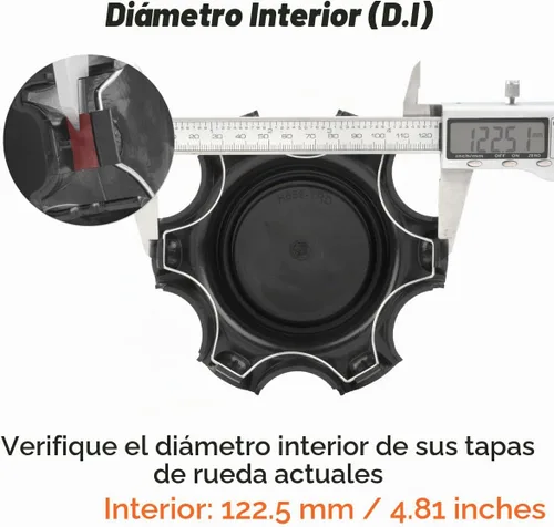 Vista 3 de Tapacubos centrales TRD para Tacoma H659-TRD, 4 unidades, color negro mate
