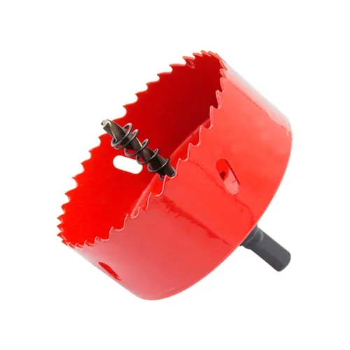 Vista 33 de Broca bimetálica para taladro, cortador de orificios HSS con eje para madera y metal