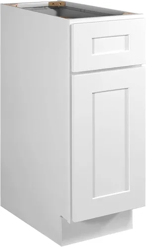 Vista 27 de Design House Brookings - Armario de cocina con base sin ensamblar, 9 pulgadas de ancho x 24 pulgadas de profundidad x 34.5 pulgadas de alto, marrón