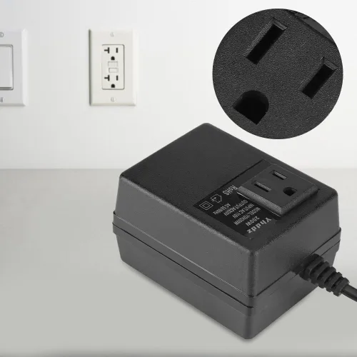 Vista 4 de Convertidor de voltaje de 100 W, transformador de voltaje de conversión bidireccional de 110 V a 220 V para viajes