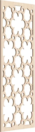 Vista 58 de 9 3/8"W x 24 3/8"H x 1/4"T Southgate Decorativos Paneles De Pared De Madera Calado, Abedul
