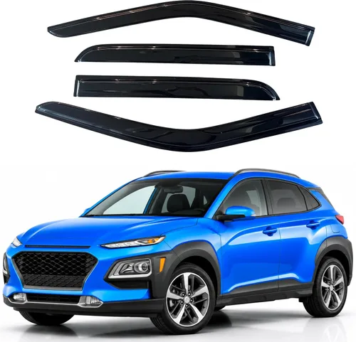 Vista 137 de Visera de ventana IG para Ford Focus Sedán y Hatchback 2012-2018, Protector de ventana lateral para lluvia y viento estilo Mugen, extra duradero