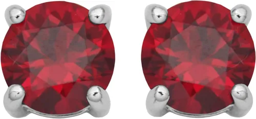 Vista 9 de Amazon Essentials Aretes redondos de plata de ley con piedra natal (anteriormente colección Amazon)