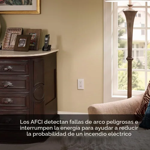 Vista 5 de Leviton SmartlockPro Interruptor con enchufe de doble polo receptáculo, AFTR2-E Negro
