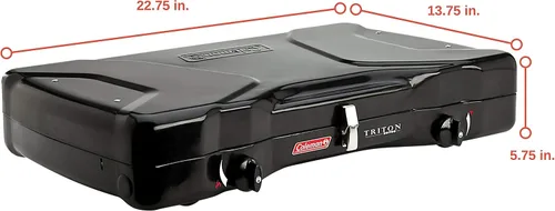 Vista 9 de Coleman Triton Series cocina con dos hornillas 22 000 BTU