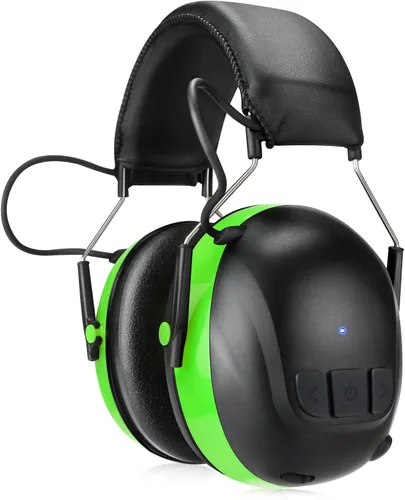 Vista 13 de Kalence Auriculares con Bluetooth 6.0, protección auditiva con tiempo de trabajo de 120H, orejeras de seguridad de 30dB, auriculares recargables